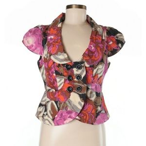 Anthropologie elevenses blouse multicolor s0 xx